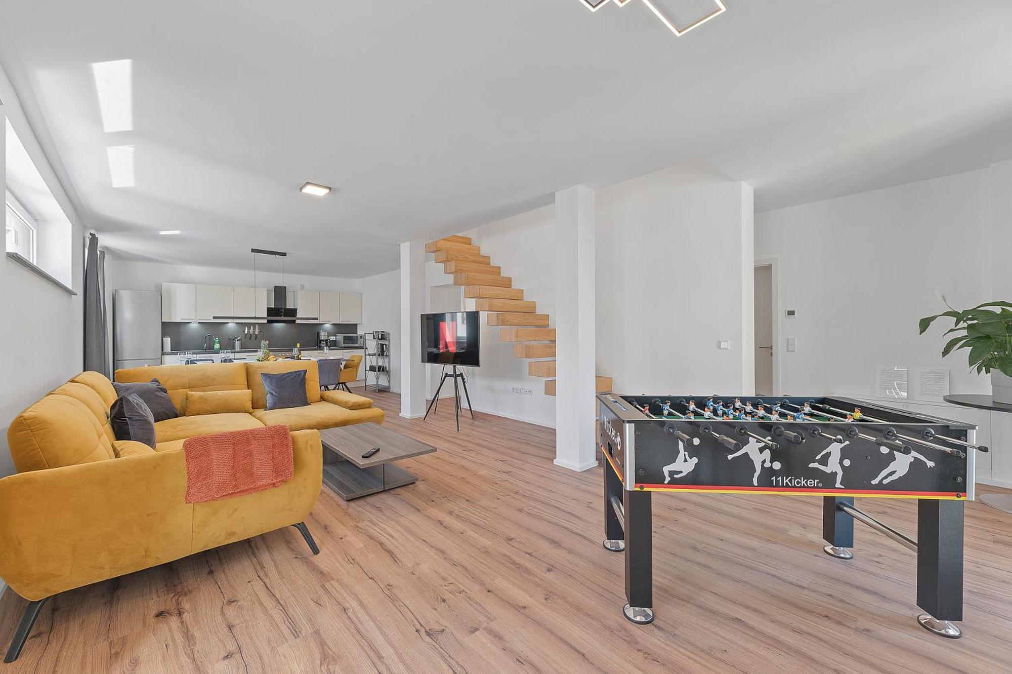 Golden Home With Barbecue, Yoga, Football Table Sinsheim Kültér fotó